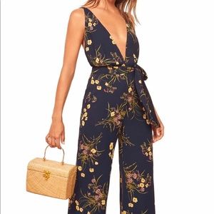 NWOT Nordstrom Reformation Sofi Floral Jumpsuit 6